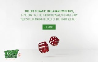 Red casino dice Success without stress