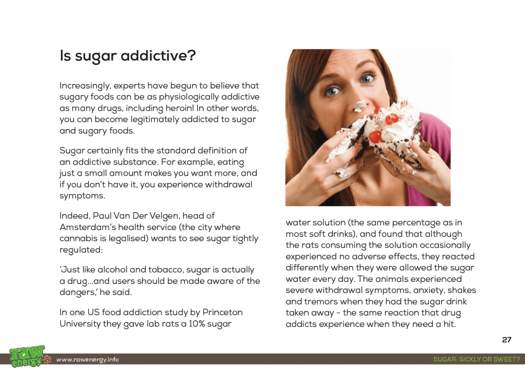 How sugar is more addictive than cocaine! Where to find sugar in foods.... and it's often not where you think! The different types and names of sugar... and the most dangerous of all types that should be avoided at all costs 14 straightforward ways that you too can kick the sugar habit forever