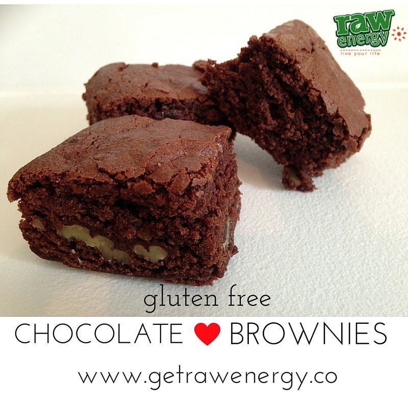 gluten free chocolate brownies recipe get raw energy