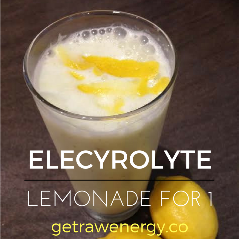 Electrolyte lemonade recipe for faster post exercise recovery