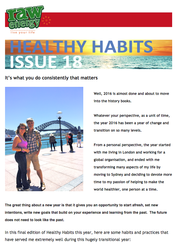 healthy habits issue 18