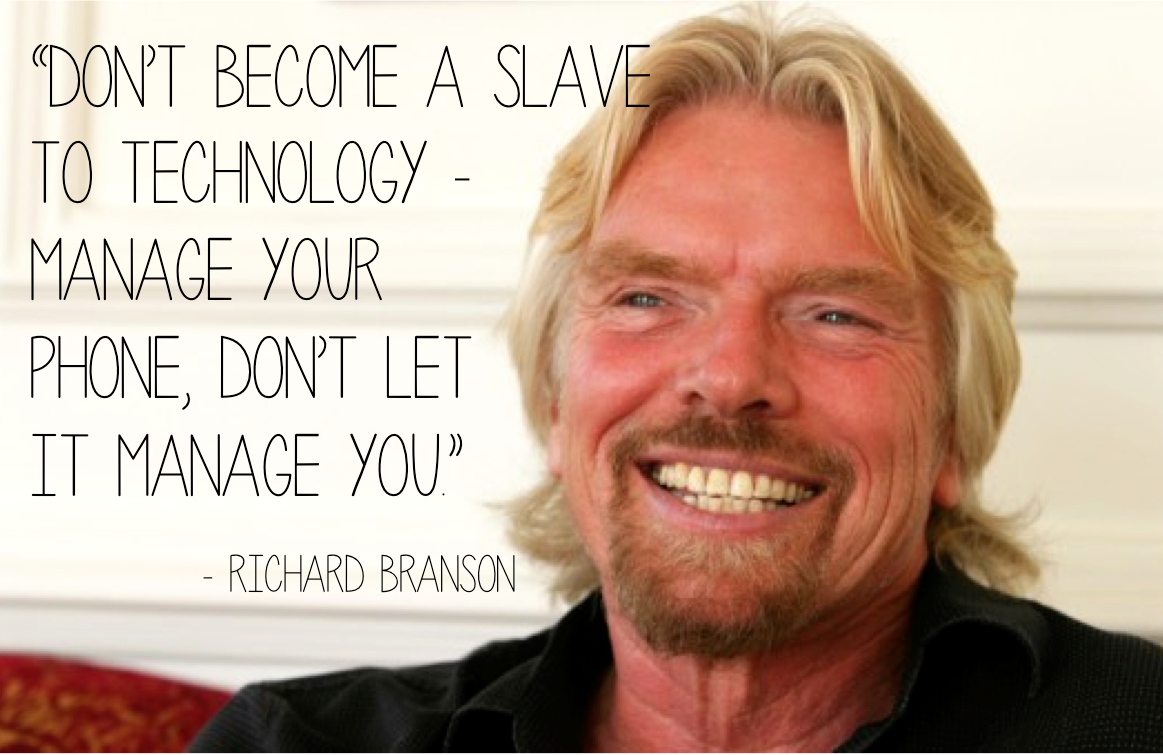 Don't be a slave to technology